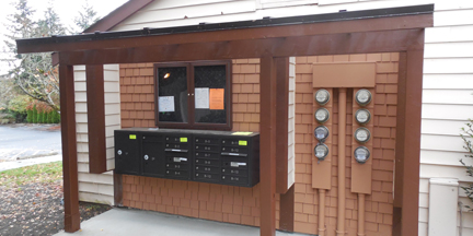 Well-lit, accessible mailboxes